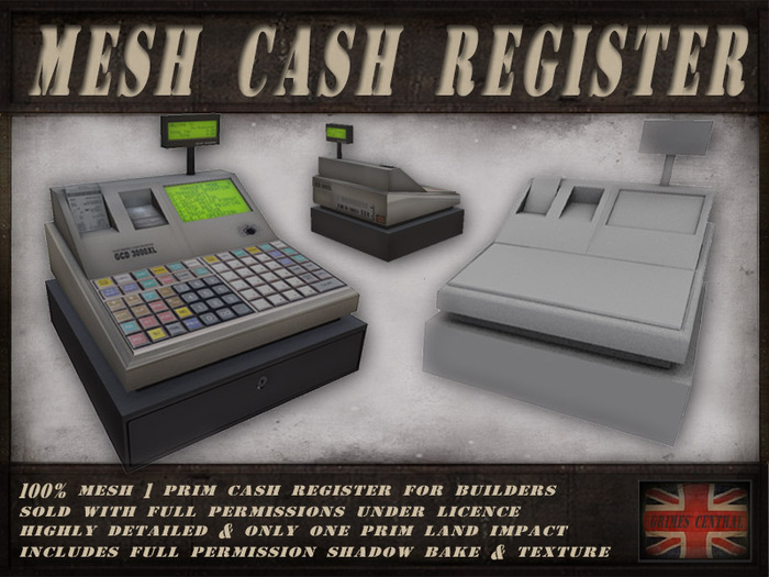 Second Life Marketplace Cash Register